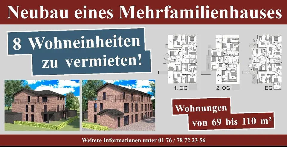 2 Zimmer Wohnung mit 72 m² in Papenburg – Bild 2