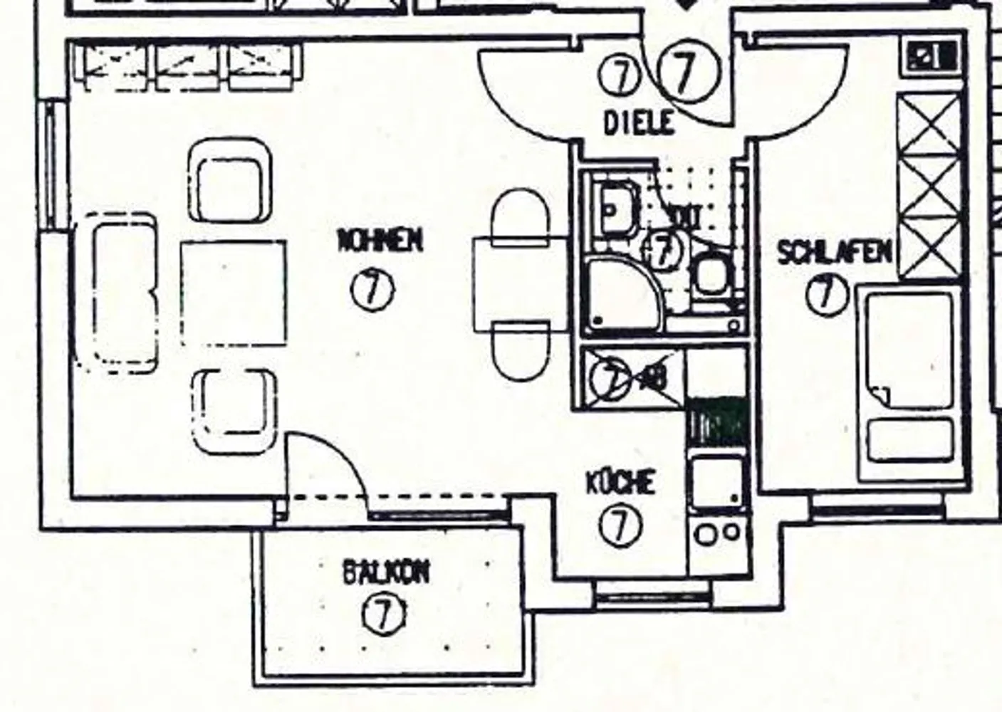 2 room apartment with 42 m² in Bonn – Photo 2
