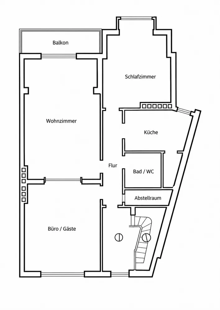 3 Zimmer Wohnung mit 95 m² in Bremen – Bild 1