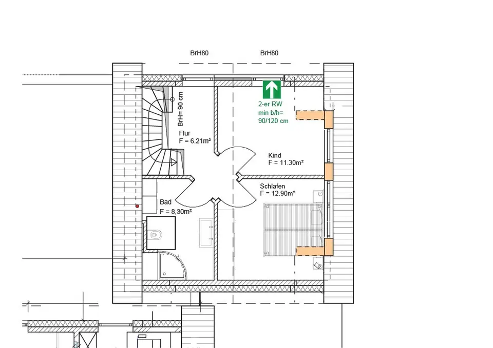 3 Zimmer Haus mit 80 m² in Minden – Bild 9