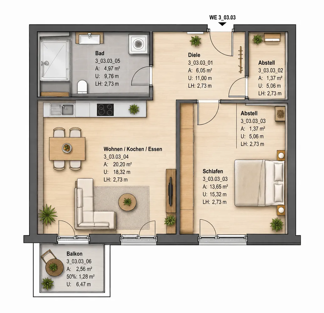 2 Zimmer Wohnung mit 48 m² in Berlin – Bild 12