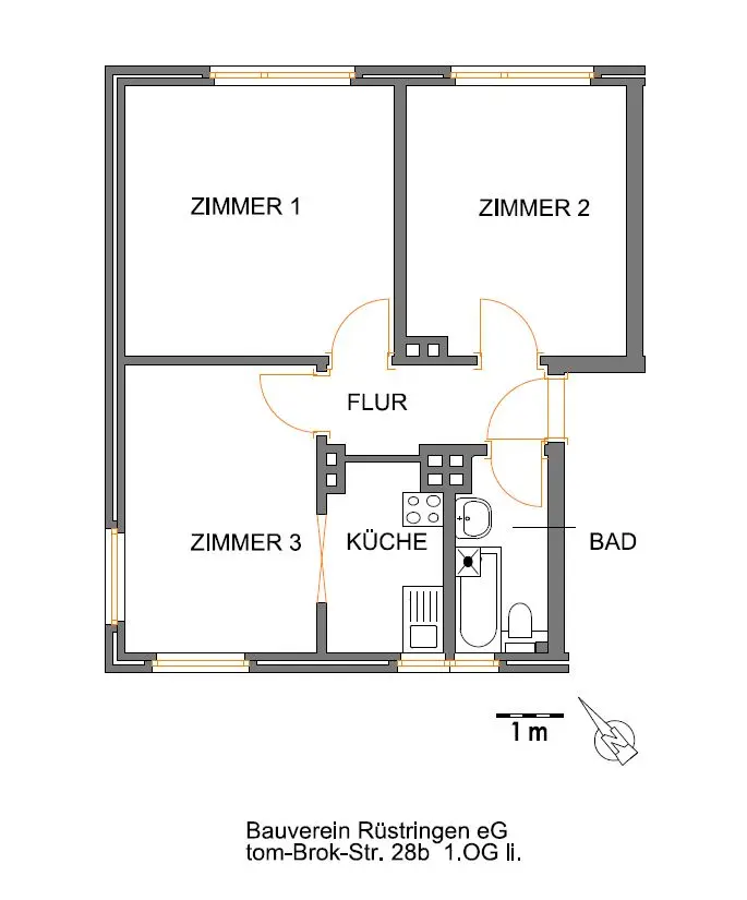3 Zimmer Wohnung mit 55 m² in Wilhelmshaven – Bild 5