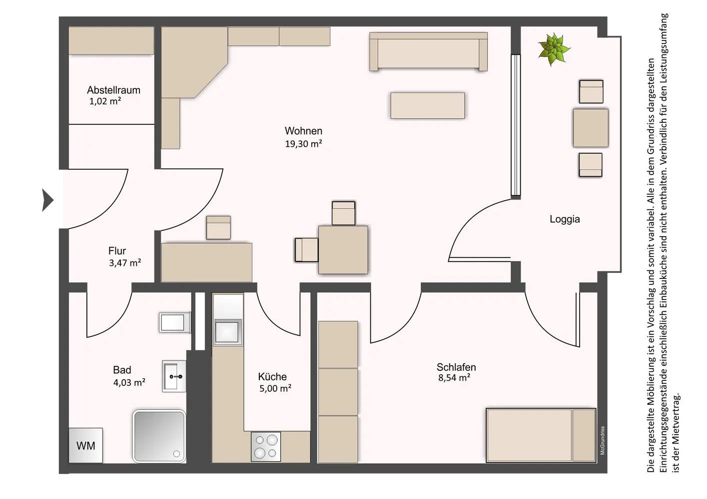 2 Zimmer Wohnung mit 44 m² in Darmstadt – Bild 5