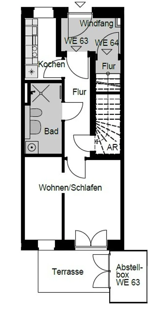 2 Zimmer Wohnung mit 46 m² in Hamburg – Bild 3