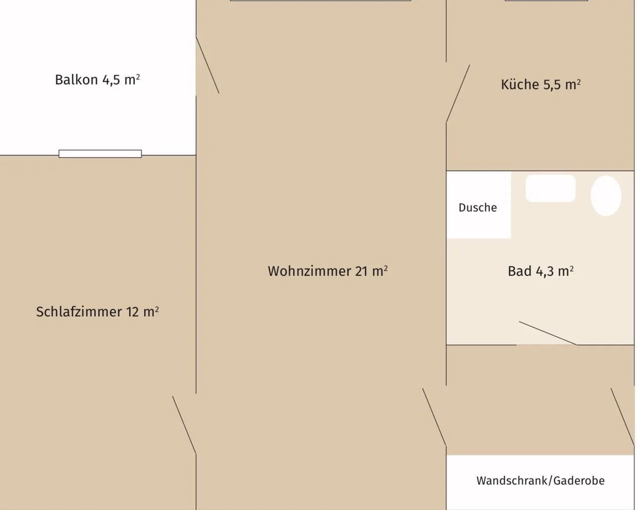 2 Zimmer Wohnung mit 49 m² in Dresden – Bild 12