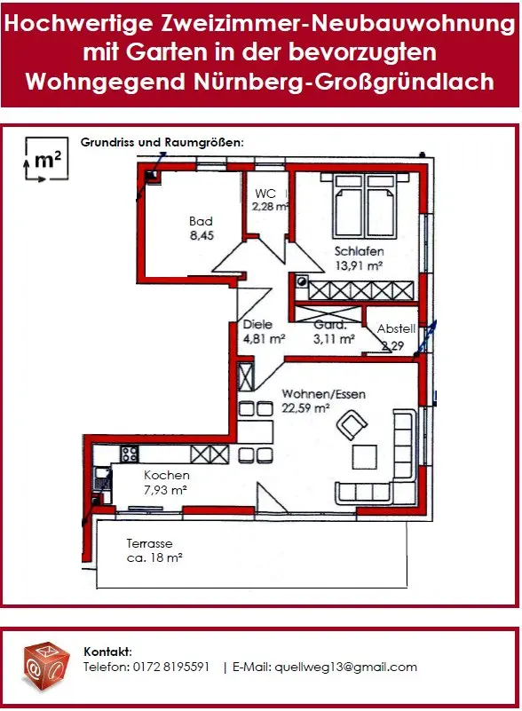 2 Zimmer Wohnung mit 70 m² in Nürnberg – Bild 10