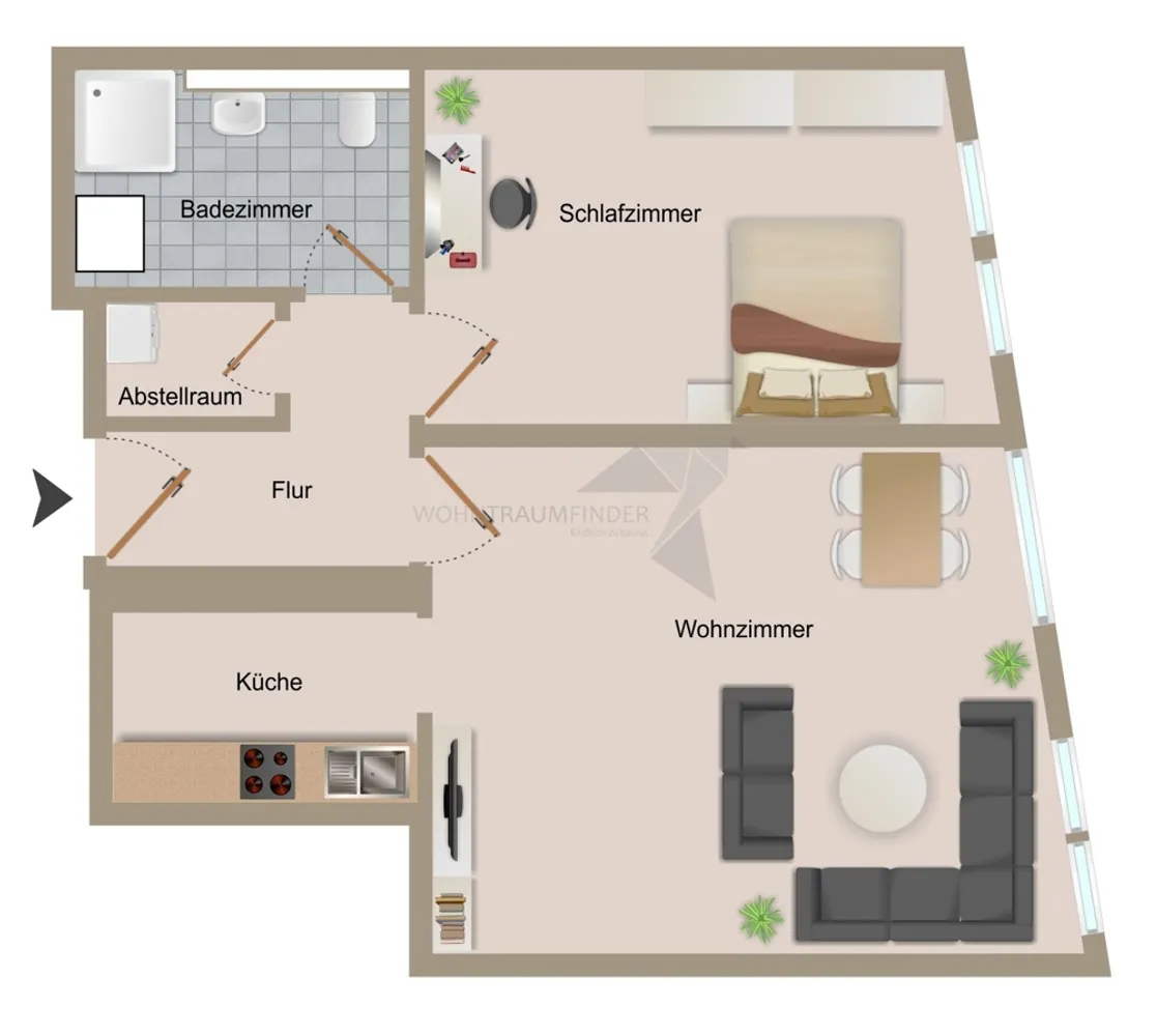 2 Zimmer Wohnung mit 51 m² in Zwickau – Bild 10
