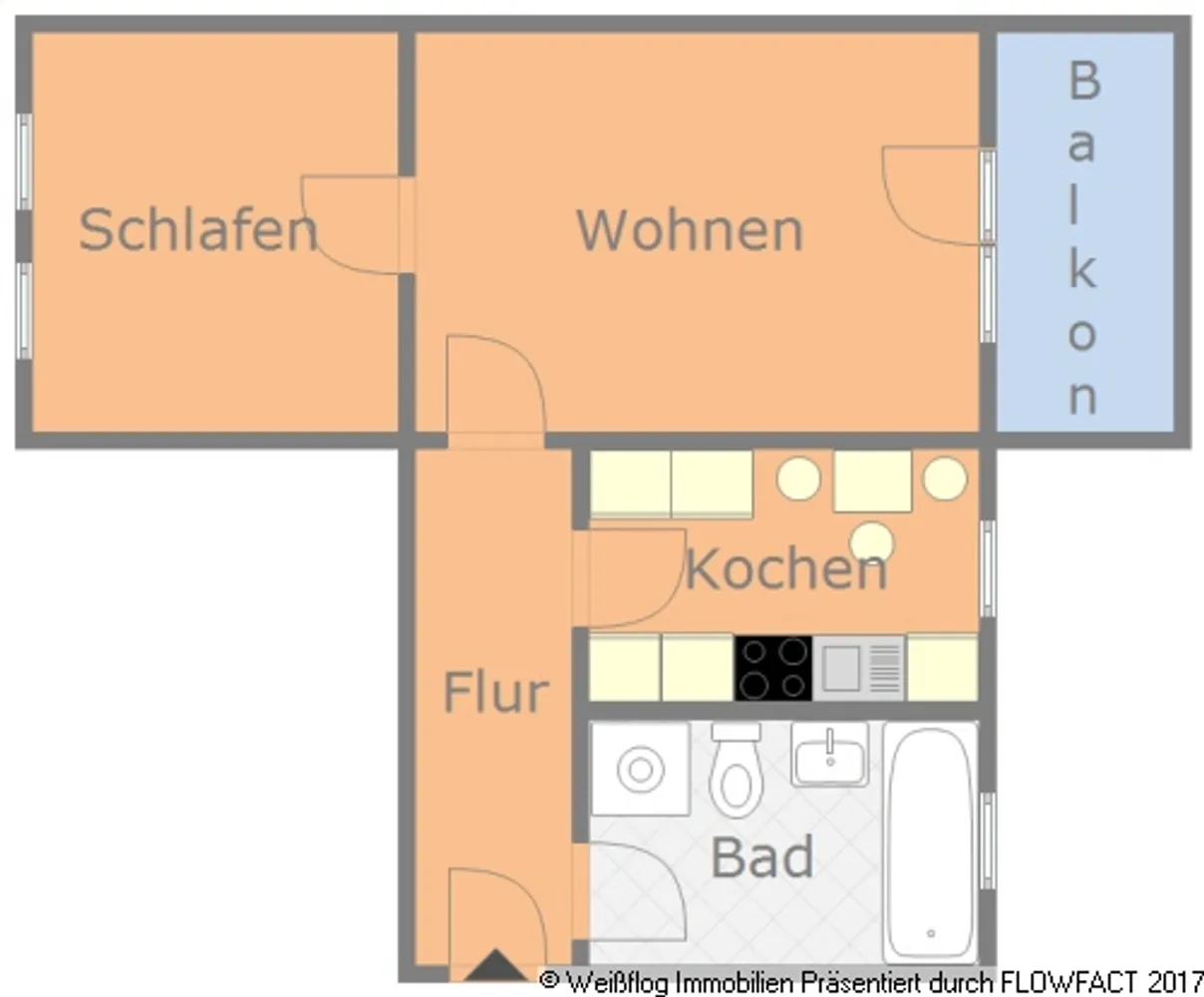 2 Zimmer Wohnung mit 52 m² in Riesa – Bild 5