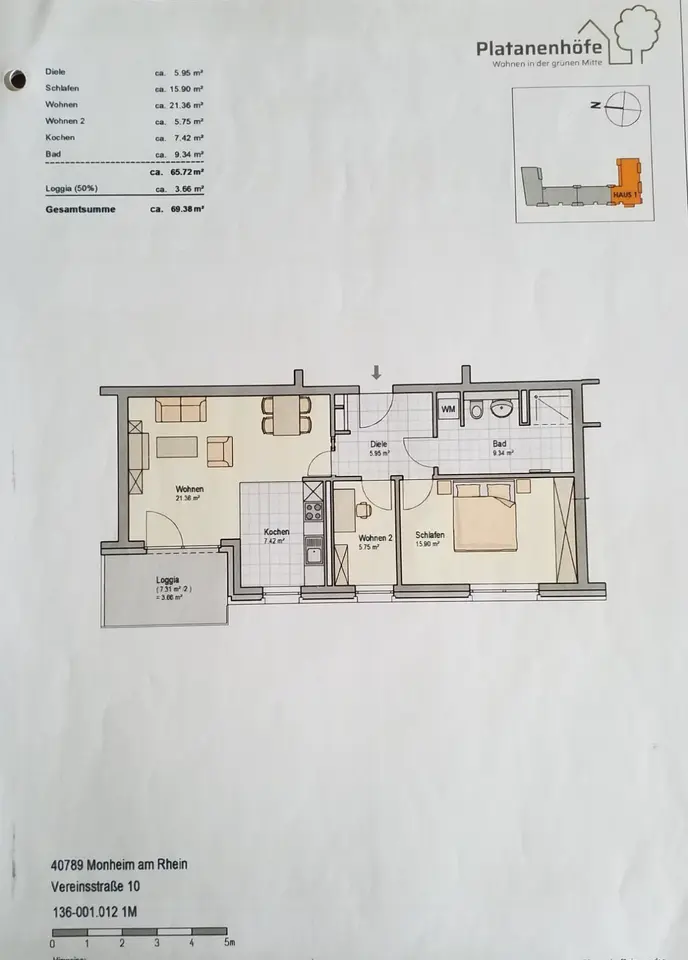 2 Zimmer Wohnung mit 135 m² in Düsseldorf – Bild 6