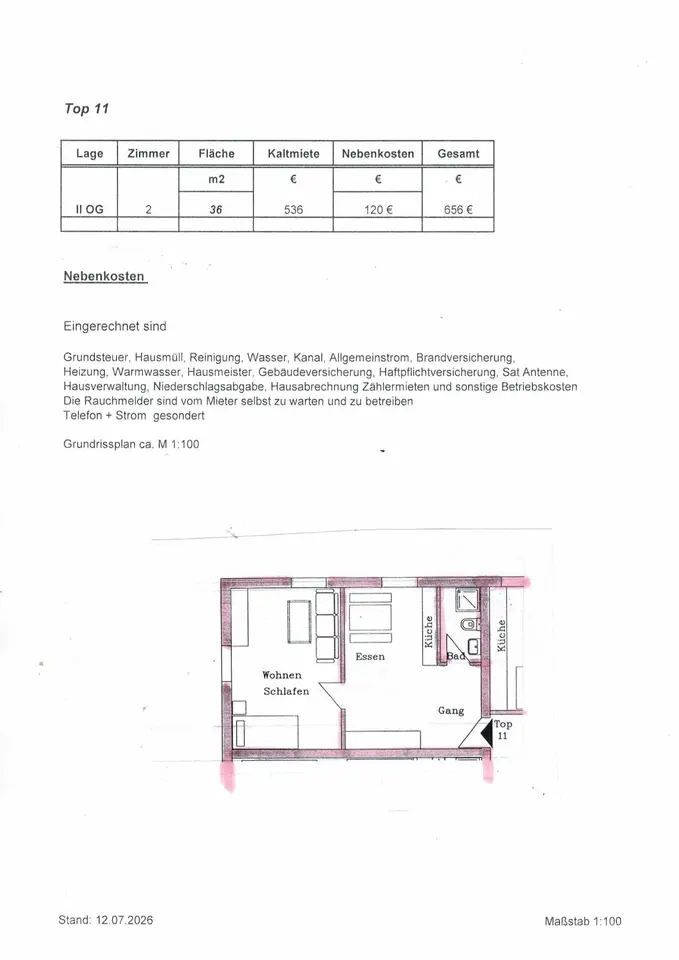 2 room apartment with 36 m² in Rosenheim – Photo 5
