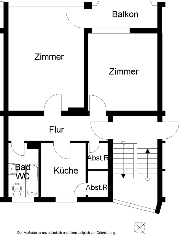 2 Zimmer Wohnung mit 58 m² in Bielefeld – Bild 2