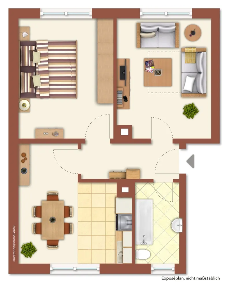 2 room apartment with 51 m² in Singen – Photo 11