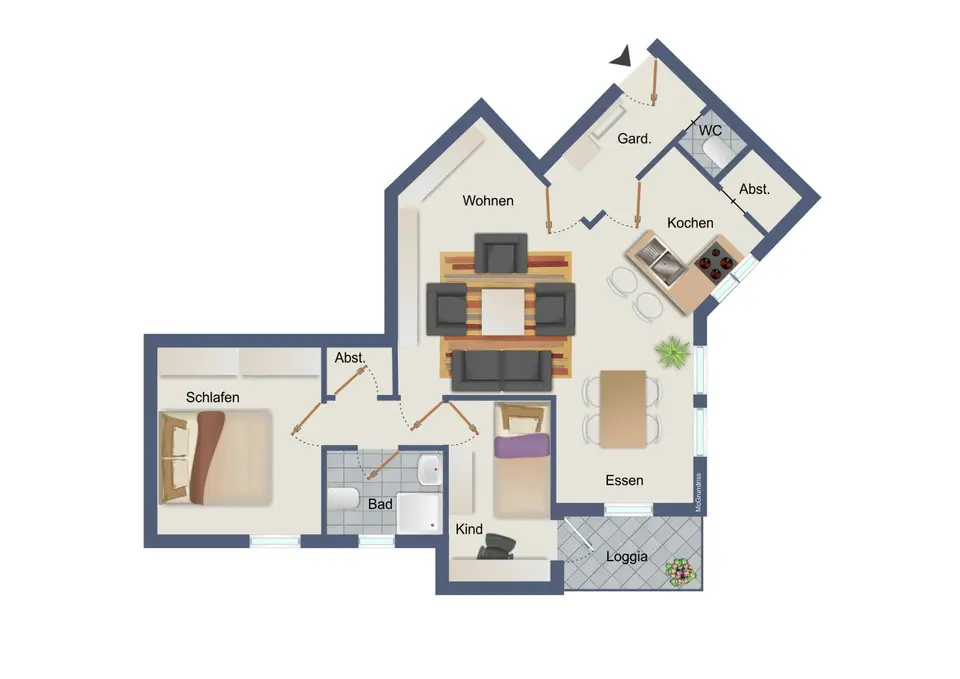 3 Zimmer Wohnung mit 80 m² in Lingen – Bild 8
