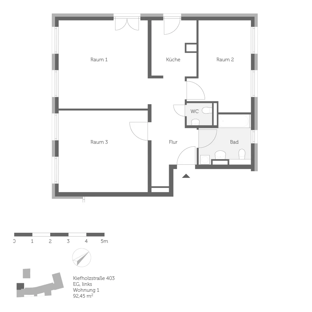 3 room apartment with 92 m² in Berlin – Photo 3