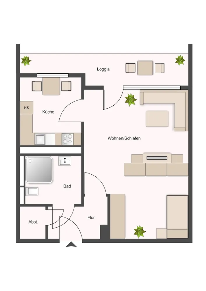 1 Zimmer Wohnung mit 37 m² in Köln – Bild 10