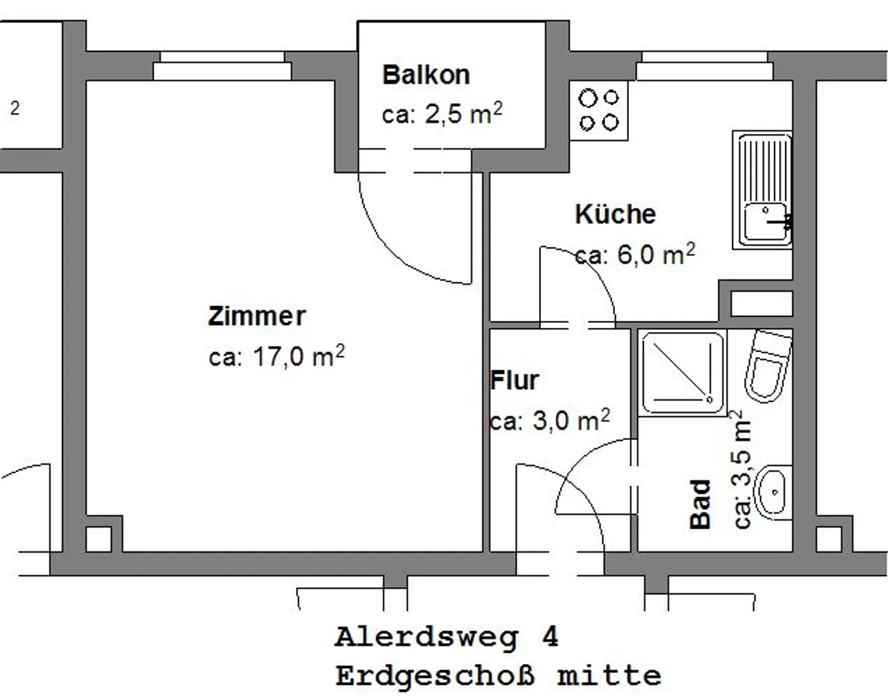 1 room apartment with 31 m² in Brunswick – Photo 2