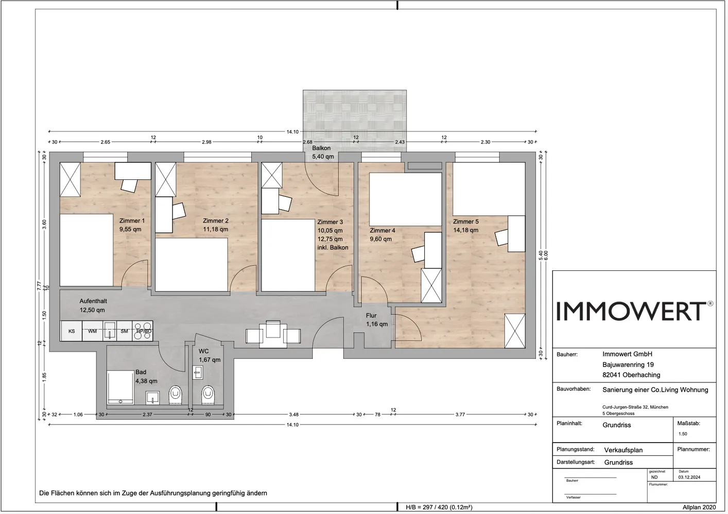 WG-Zimmer mit 10 m² in München – Bild 6