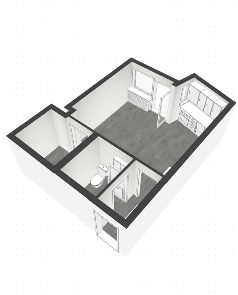 2 Zimmer Wohnung mit 36 m² in Augsburg – Bild 3