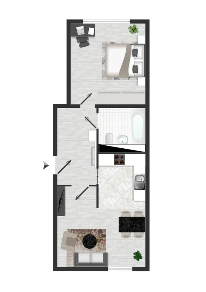 2 room apartment with 40 m² in Magdeburg – Photo 2