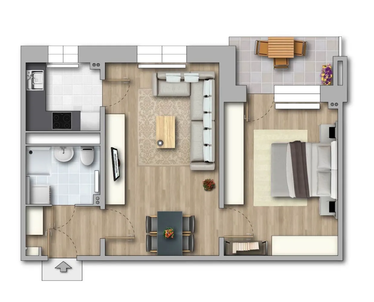 2 Zimmer Wohnung mit 50 m² in Magdeburg – Bild 1