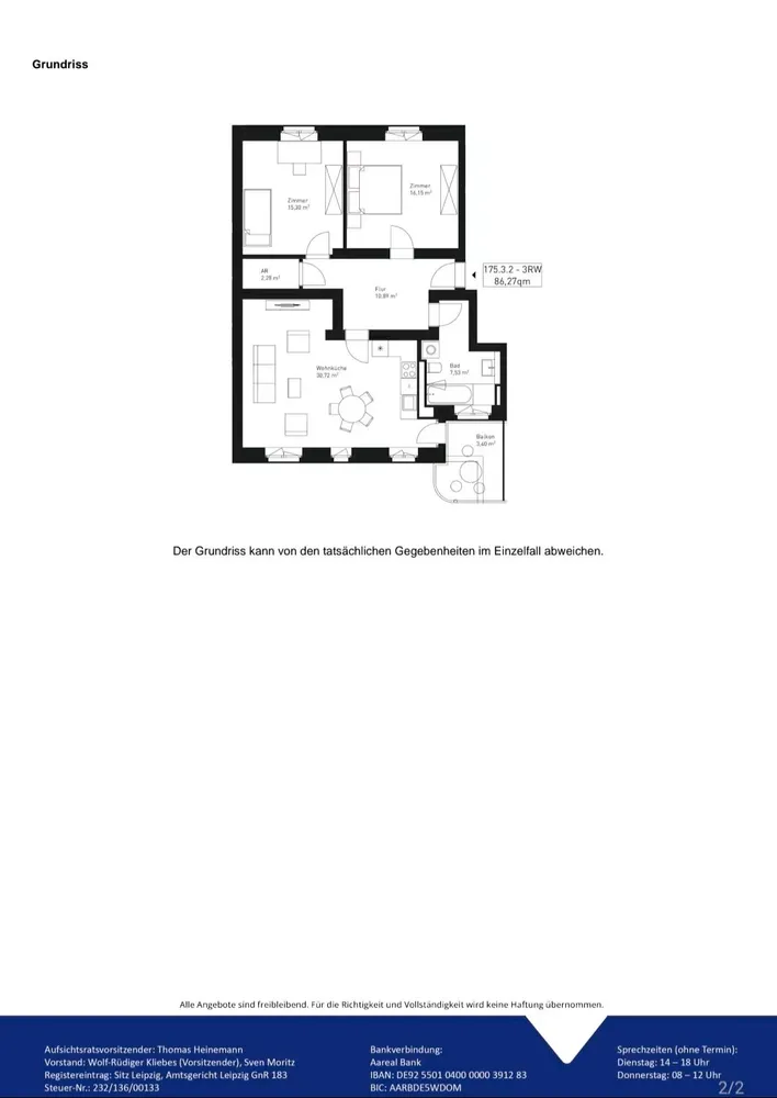 3 Zimmer Wohnung mit 86 m² in Leipzig – Bild 3