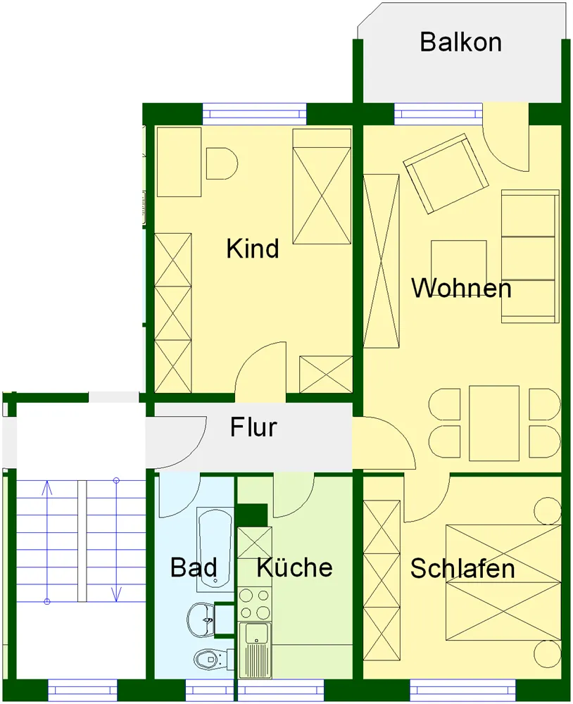 3 Zimmer Wohnung mit 65 m² in Wernigerode – Bild 5