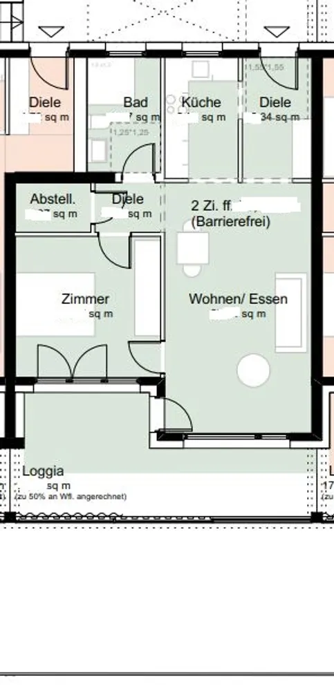 2 Zimmer Wohnung mit 66 m² in Darmstadt – Bild 2