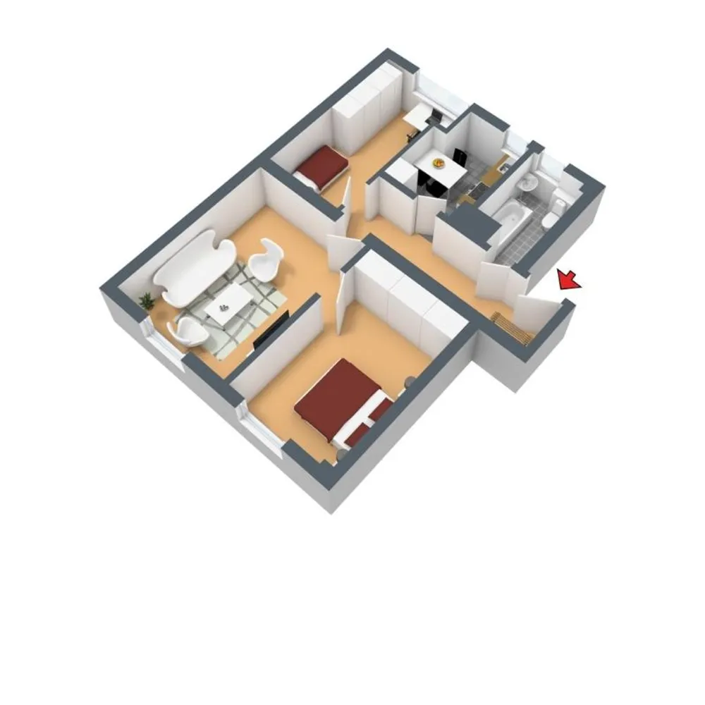 3 Zimmer Wohnung mit 61 m² in Hagen – Bild 3
