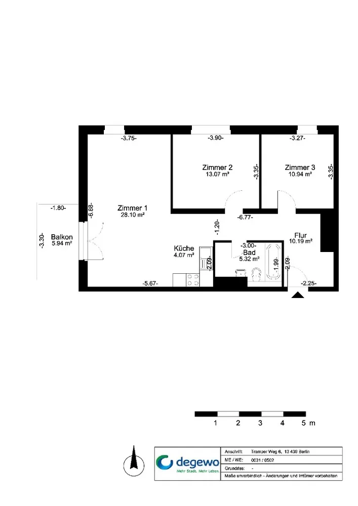 3 Zimmer Wohnung mit 75 m² in Berlin – Bild 8