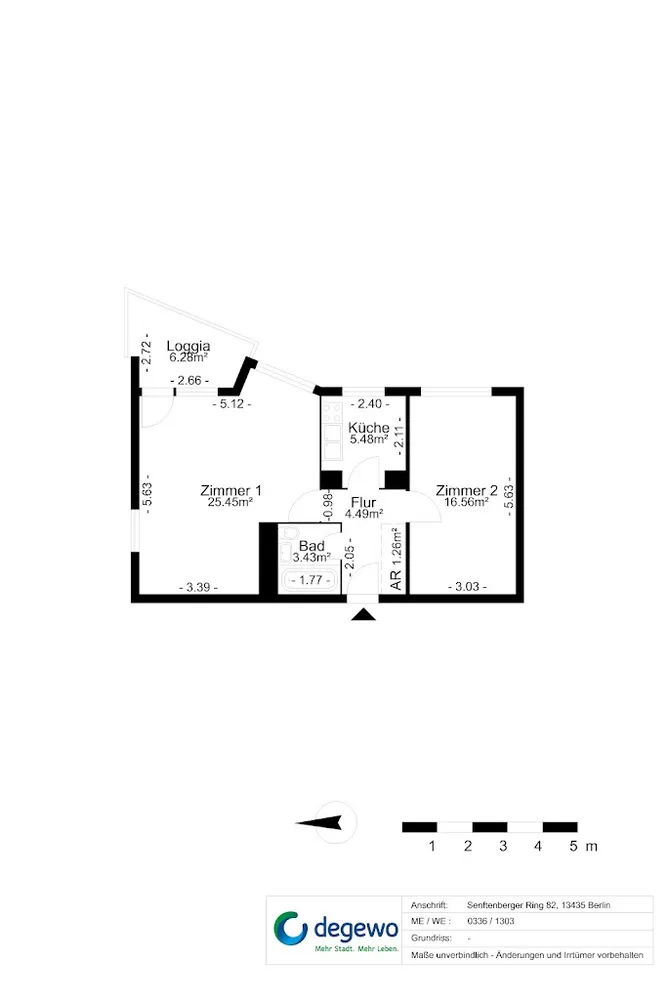 2 Zimmer Wohnung mit 60 m² in Berlin – Bild 7