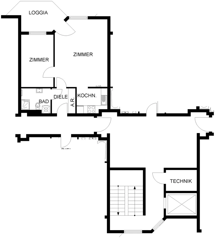 2 Zimmer Wohnung mit 50 m² in Hagen – Bild 2