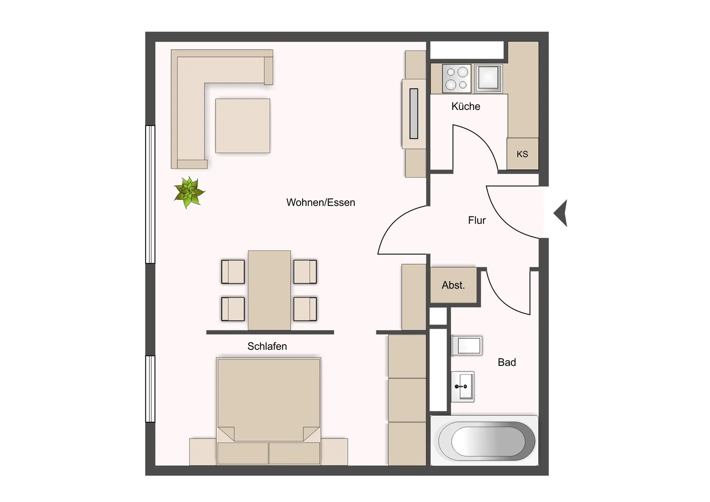 1 Zimmer Wohnung mit 40 m² in Mainz – Bild 7