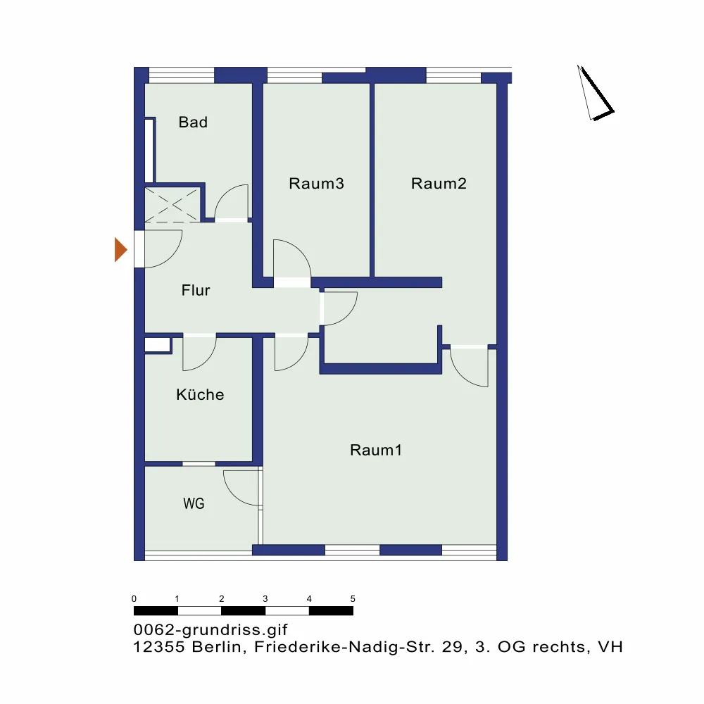 3 Zimmer Wohnung mit 75 m² in Berlin – Bild 3