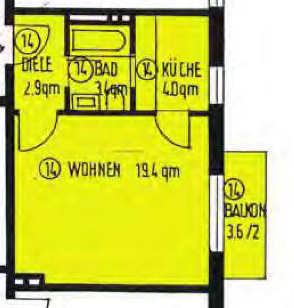 1 Zimmer Wohnung mit 31 m² in München – Bild 7