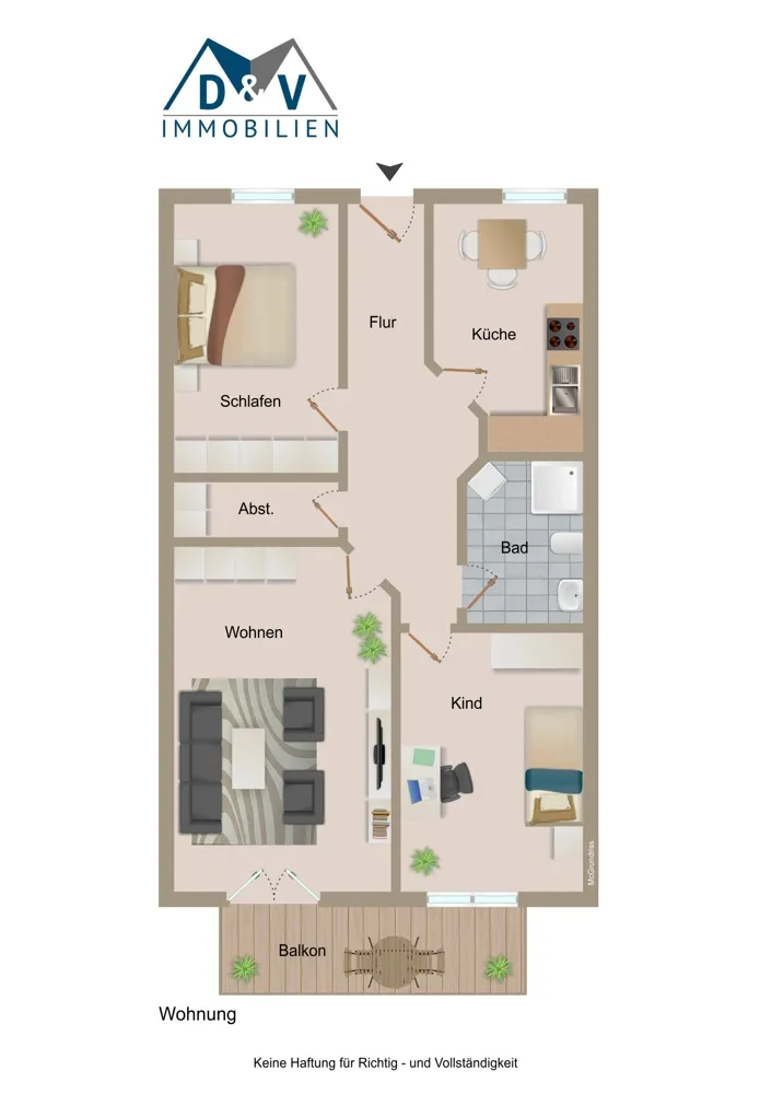 3 Zimmer Wohnung mit 73 m² in Heide – Bild 2