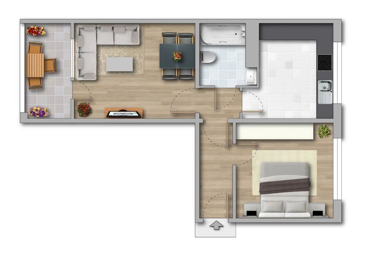 2 room apartment with 49 m² in Zeitz – Photo 4
