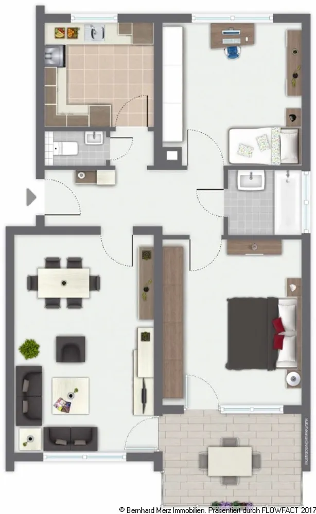 3 Zimmer Wohnung mit 78 m² in Rottweil – Bild 1