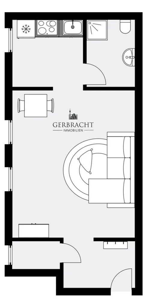 1 Zimmer Wohnung mit 22 m² in Krefeld – Bild 3