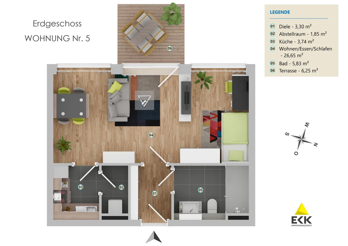 1 Zimmer Wohnung mit 47 m² in Bonn – Bild 4