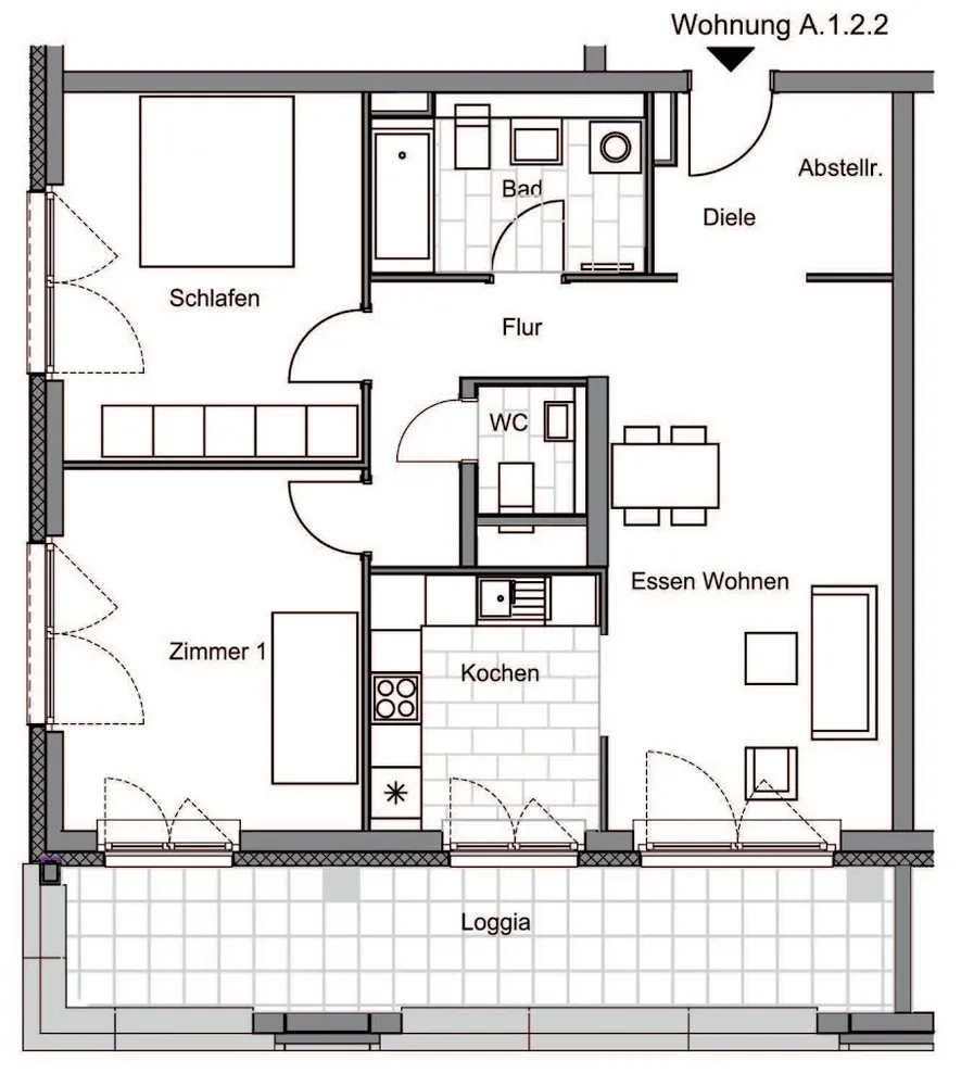 3 Zimmer Wohnung mit 89 m² in Frankfurt am Main – Bild 7