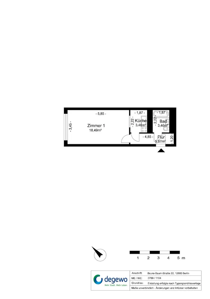 1 room apartment with 30 m² in Berlin – Photo 8