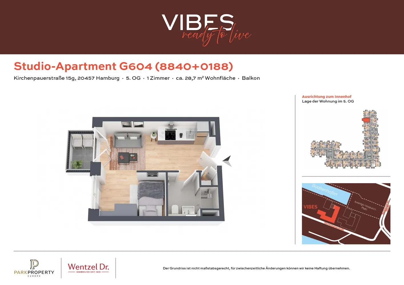 1 Zimmer Wohnung mit 29 m² in Hamburg – Bild 12