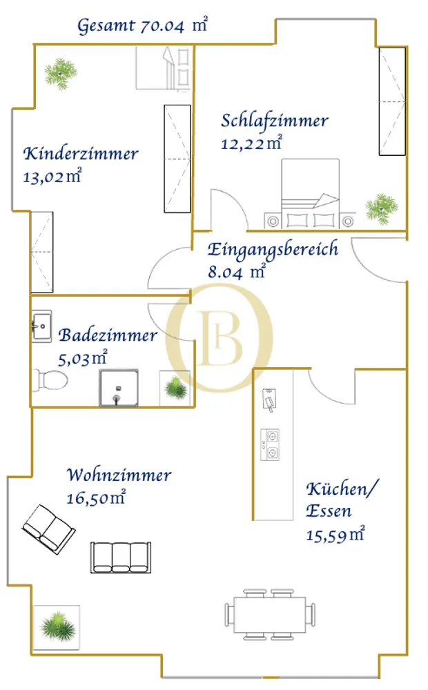 3 room apartment with 70 m² in Radebeul – Photo 8