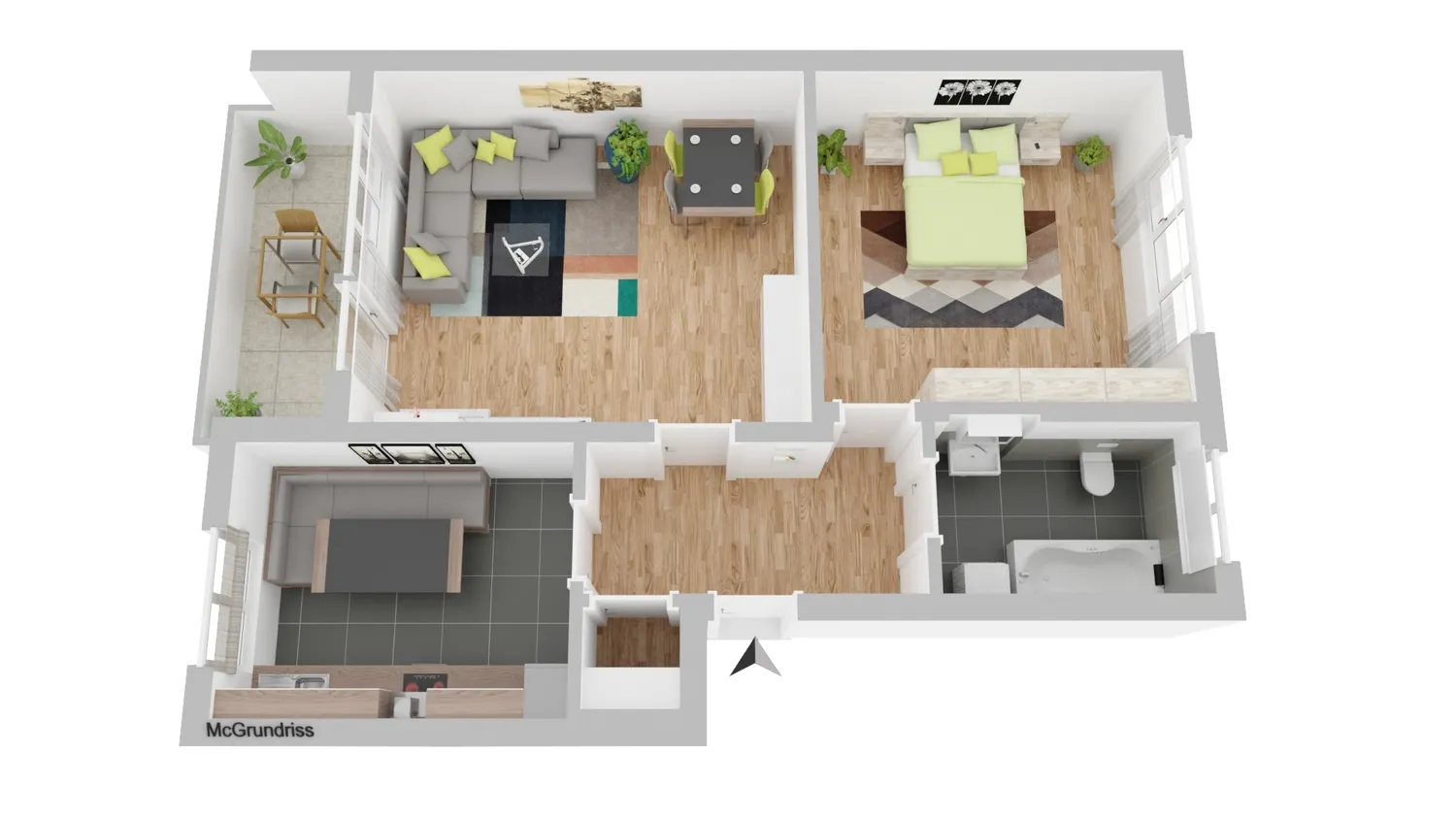 2 Zimmer Wohnung mit 61 m² in Hagen – Bild 3