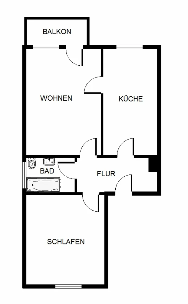 3 Zimmer Wohnung mit 54 m² in Dortmund – Bild 2