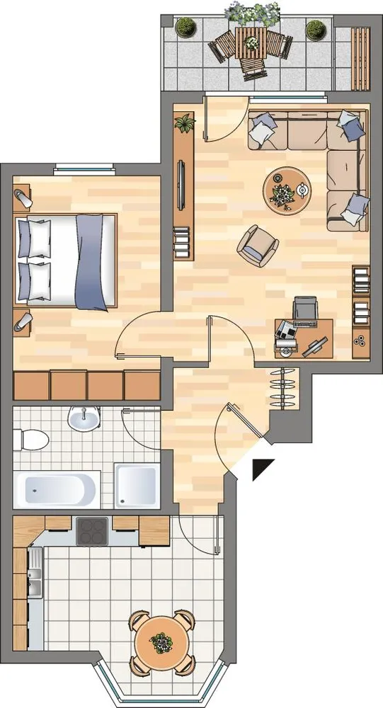 2 Zimmer Wohnung mit 61 m² in Bochum – Bild 2