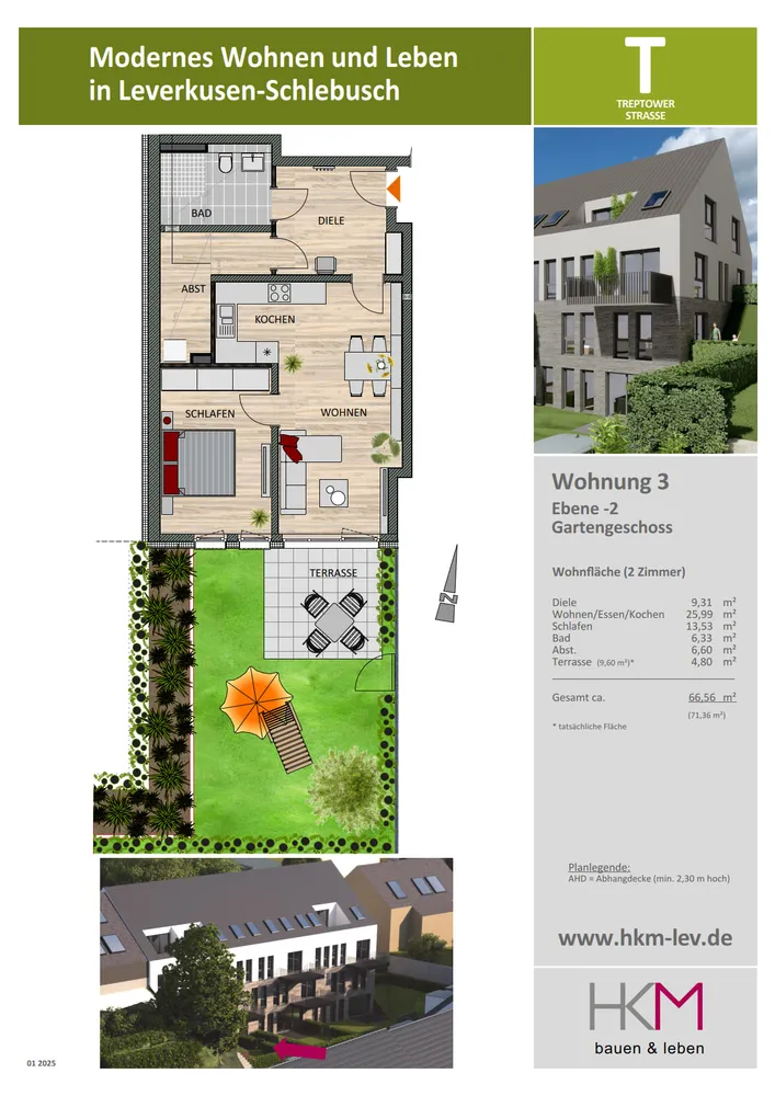 2 Zimmer Wohnung mit 67 m² in Leverkusen – Bild 3