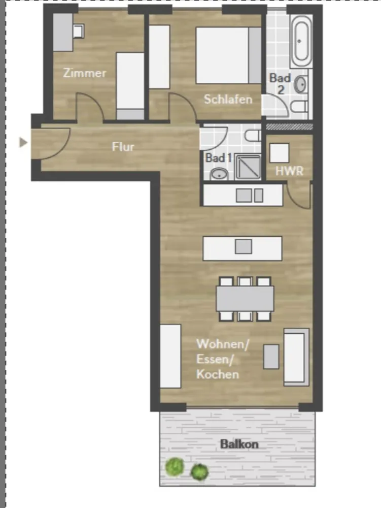 3 Zimmer Wohnung mit 80 m² in Frankfurt am Main – Bild 5