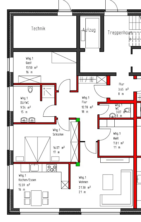 3 Zimmer Wohnung mit 100 m² in Papenburg – Bild 5