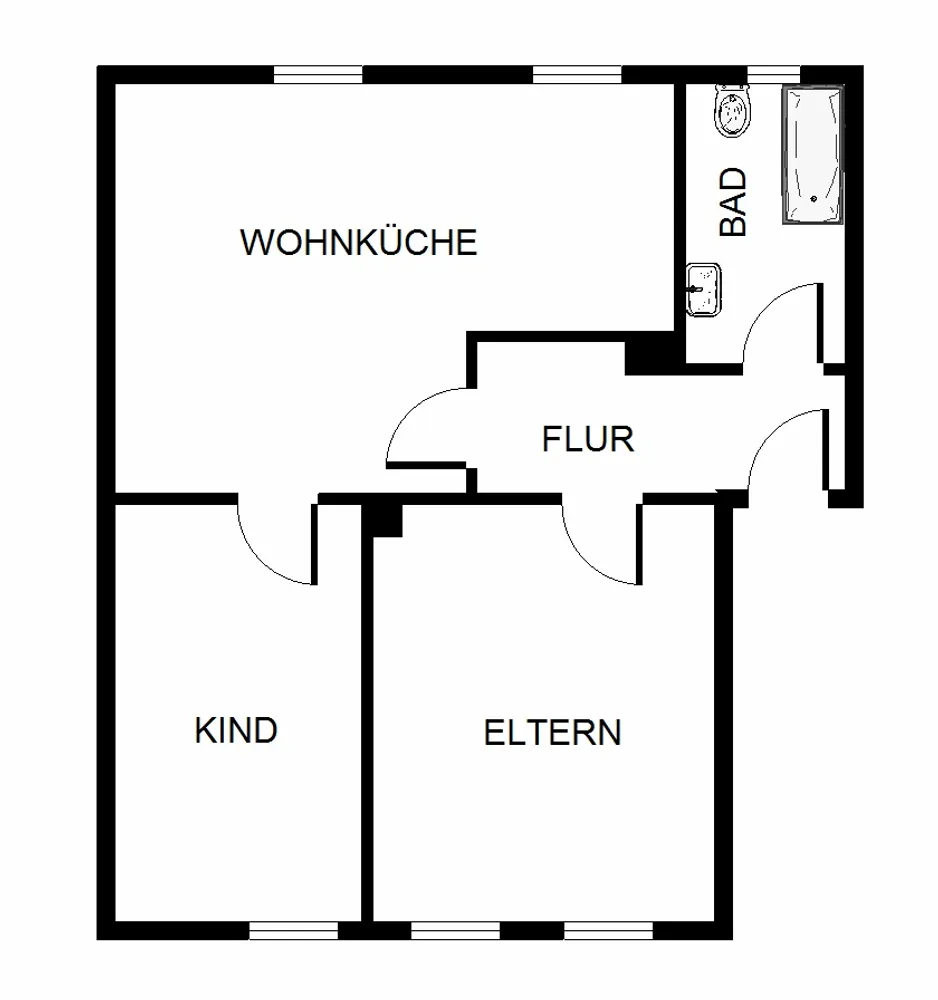 3 Zimmer Wohnung mit 50 m² in Gelsenkirchen – Bild 5